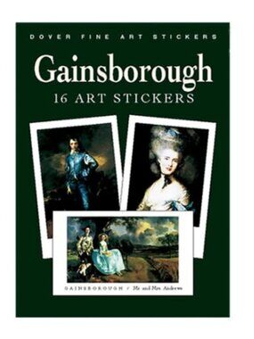 16 Gainsborough Art Paintings - Sticker Book